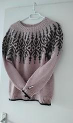 Handgebreide ijslandse wollen trui, maat S/M, Ophalen of Verzenden, Zo goed als nieuw, Maat 38/40 (M), Zwart