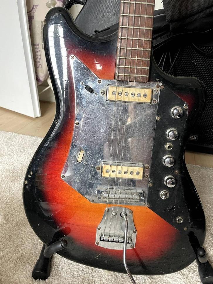 Gitaar uit de '60s - klira, vintage, Muziek en Instrumenten, Snaarinstrumenten | Gitaren | Elektrisch, Gebruikt, Solid body, Overige merken