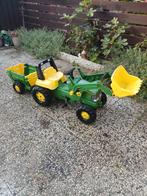 John Deere Trap Tractor met Aanhanger, Kinderen en Baby's, Speelgoed | Buiten | Voertuigen en Loopfietsen, Ophalen of Verzenden
