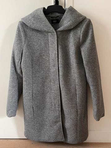 NIEUWE Grijze Only jas met capuchon - Maat XL beschikbaar voor biedingen