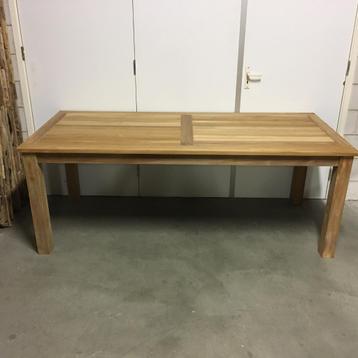 Tuintafel - 200 x 90 cm - massief teakhout - Bij TTM Wonen beschikbaar voor biedingen