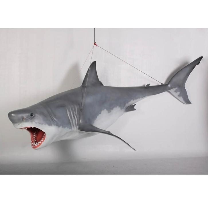 Haai 335 cm - great white shark haaienbeeld, Verzamelen, Dierenverzamelingen, Nieuw, Overige typen, Ophalen