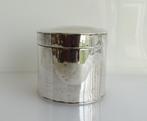 Zilver antiek klein rond Theebusje of blikje/tonnetje 1825, Antiek en Kunst, Ophalen of Verzenden, Zilver