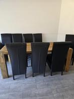 Eettafel met 8 stoelem, Huis en Inrichting, Complete eetkamers, Ophalen of Verzenden, Zo goed als nieuw