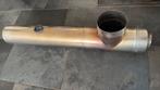 Hout kachel pijp met T-stuk 150mm metaal met thermometer, Huis en Inrichting, Kachels, Ophalen, Hout, Overige soorten