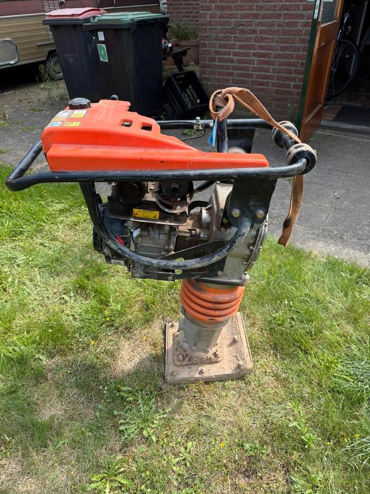 Tamping rammer stamper loncin 196cc 4t trilplaat, Doe-het-zelf en Verbouw, Gereedschap | Overige machines, Zo goed als nieuw, Ophalen