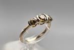 Gouden Vintage ring met edelsteen citrien. 2024/163., Ophalen of Verzenden