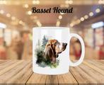 Basset Hound profiel mok, Verzenden, Nieuw, Overige stijlen, Kop(pen) en/of Schotel(s)