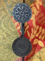 Antiek Wafelijzer - 13cm Doorsnee, Ophalen of Verzenden