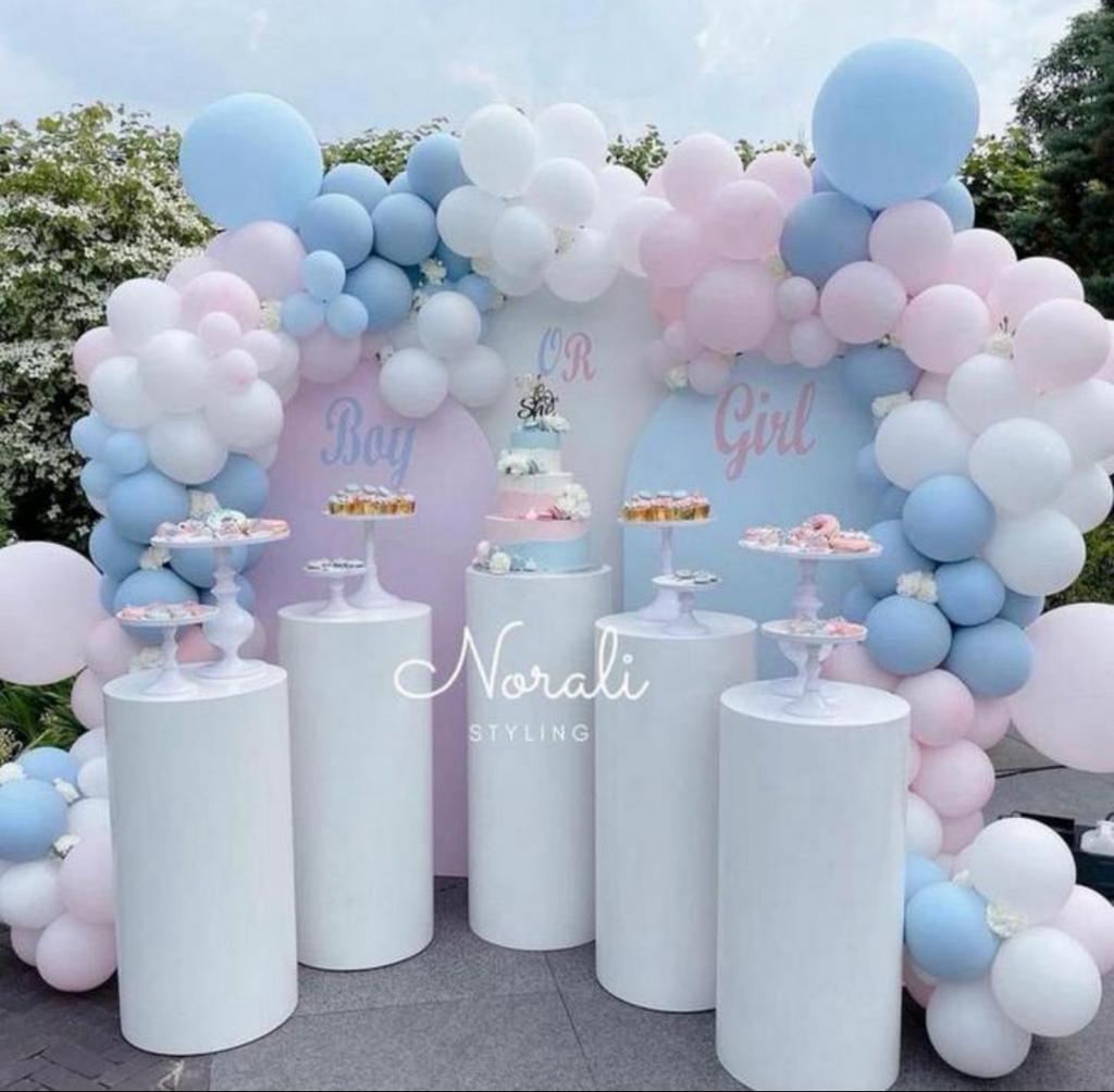 Witte zuilen - Rond - Verschillende formaten -  Verhuur, Ophalen, Zo goed als nieuw, Overige