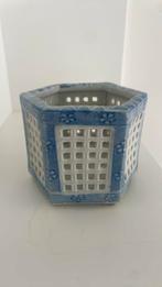 Japan Meiji  Porselein Blauw Wit Decor Opengewerkt, Ophalen of Verzenden