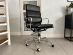 Vitra Eames ea219 softpad zwart leer / chroom, Zwart, Ophalen of Verzenden, Zo goed als nieuw, X