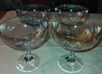 Gekleurde Coupe Glazen - Set van 4, Overige materialen, Onbekend, Ophalen of Verzenden, Zo goed als nieuw