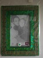 Present time fotolijstje met groene kraaltjes, Minder dan 50 cm, Ophalen of Verzenden, Zo goed als nieuw, Minder dan 50 cm