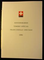 Zwitserland, Faltblatt toeslagzegel Pro Aero 1981, Verzenden, Gestempeld