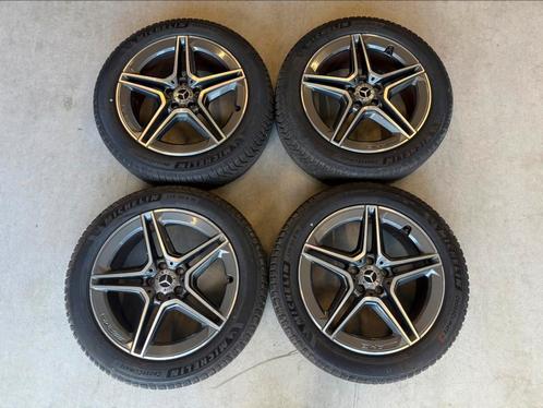 Setje Originele Mercedes-Benz AMG Velgen + Michelin Banden, Auto-onderdelen, Banden en Velgen, Banden en Velgen, All Season, 19 inch