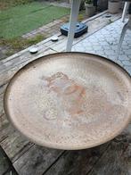 Grote ronde goudkleurige tafel, Ophalen, Gebruikt, 50 tot 100 cm, Rond