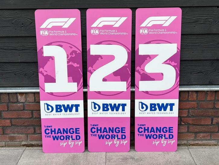 Formule 1 band pitbord  2021 NR 1 / 2 / 3, Verzamelen, Automerken, Motoren en Formule 1, Gebruikt, Formule 1, Ophalen of Verzenden