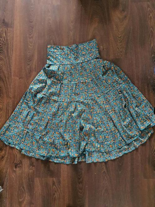 Prachtige Blauw met Gouden Coline Rok – Maat L/XL – Elegant, Kleding | Dames, Rokken, Zo goed als nieuw, Maat 46/48 (XL) of groter