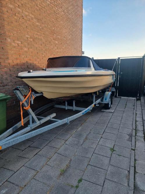 Beekman speedboot, Watersport en Boten, Speedboten, Gebruikt, 3 tot 6 meter, Benzine, Minder dan 70 pk, Polyester, Buitenboordmotor