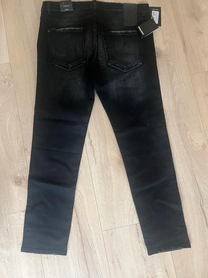 Dsquared2 Jeans, Kleding | Heren, Spijkerbroeken en Jeans, Zo goed als nieuw, Overige jeansmaten, Zwart, Verzenden
