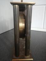 ANTIEKE TAFEL KLOK 18X16 CM 2,5 KG ZWAAR OPKNAPPER, Ophalen of Verzenden