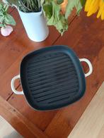 Witte crèmekleurige grillpan smeg, Huis en Inrichting, Ophalen, Zo goed als nieuw, Overige materialen