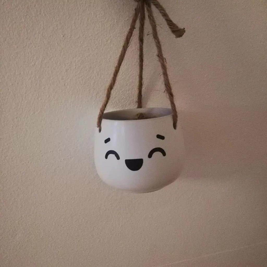 Happy planter, Steen, Minder dan 30 cm, Rond, Nieuw