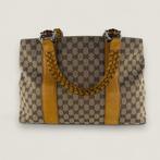 Gucci canvas Bamboo Libeccio, Gebruikt, Beige, Ophalen of Verzenden, Nvt