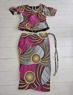 NIEUW Afrikaans setje rok & top angola africa handgemaakt, Kleding | Dames, Overige typen, Nieuw, Ophalen of Verzenden, Roze