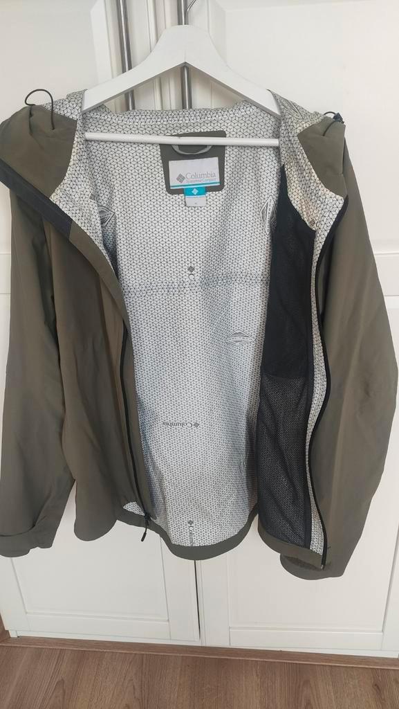 Waterdichte Columbia omni tech herenjas maat M - groen, Kleding | Heren, Jassen | Zomer, Zo goed als nieuw, Maat 48/50 (M), Groen