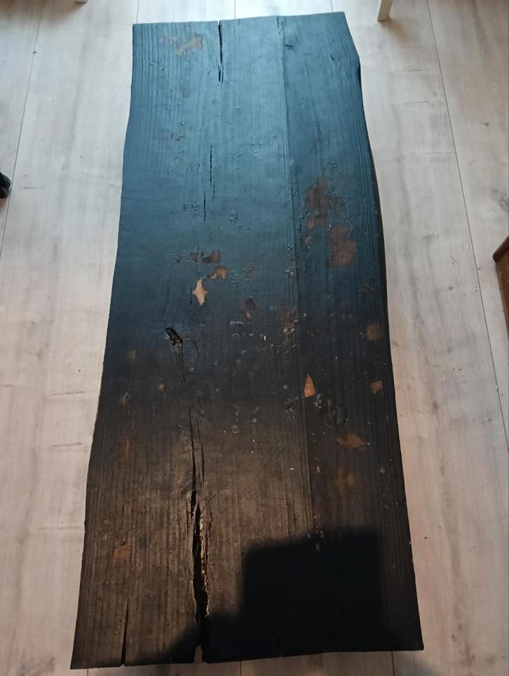 Houten Boomstam Salontafel Japandi - DIY Project, Huis en Inrichting, Tafels | Salontafels, Gebruikt, Minder dan 50 cm, 50 tot 100 cm