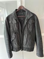Mooie stoere zwarte leren jas maat M. Weinig gebruikt, WE ltd, Maat 48/50 (M), Zwart, Ophalen of Verzenden
