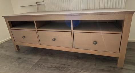 Eiken TV-Meubel met Lades, Huis en Inrichting, Kasten | Ladekasten, Gebruikt, Minder dan 100 cm, 100 tot 150 cm, 25 tot 50 cm