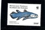 264. Comores. Dier. Vis. Coelacanth. WWF, Postzegels en Munten, Verzenden, Overige landen, Postfris