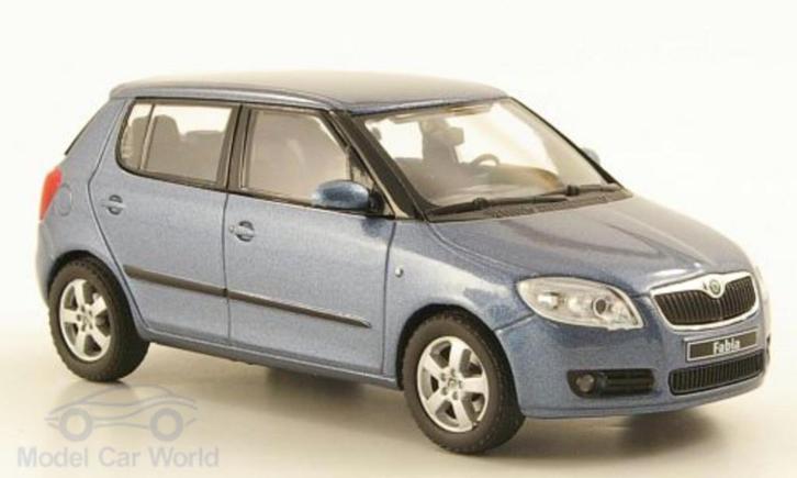 Skoda Fabia Satin Gray Metalic, Hobby en Vrije tijd, Modelauto's | Overige schalen, Nieuw, Auto, Ophalen of Verzenden