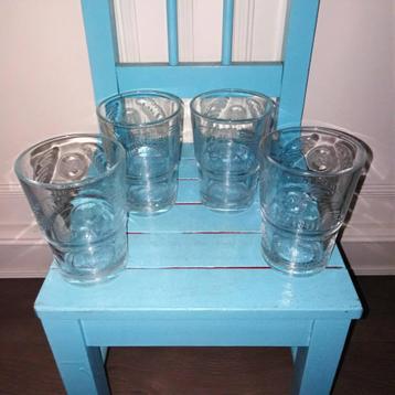 Bacardi glazen met palmbladeren helder 4 stuks beschikbaar voor biedingen