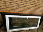Buiten Deur met Kozijn, Doe-het-zelf en Verbouw, Kozijnen en Schuifpuien, Kunststof, Deurkozijn, Zo goed als nieuw, Inclusief glas