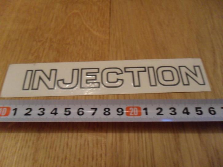sticker Decal auto tuning INJECTION, Verzamelen, Stickers, Zo goed als nieuw, Bedrijf of Vereniging, Ophalen