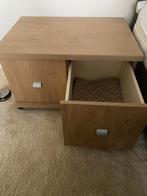 Eiken Nachtkastje/TV Meubel, Huis en Inrichting, Tafels | Bijzettafels, Minder dan 55 cm, Zo goed als nieuw, Rechthoekig, Ophalen
