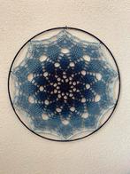 Blauwe handmade mandala 40 cm, Ophalen of Verzenden, Nieuw
