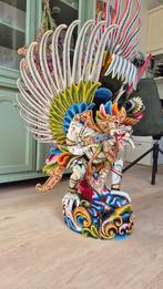 Garuda uit Bali, fraai beschilderd houtsnijwerk, Antiek en Kunst, Kunst | Beelden en Houtsnijwerken, Ophalen of Verzenden