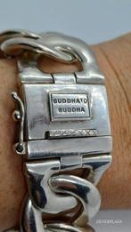 Brede Zilveren Buddha to Buddha Armband XL, Ophalen of Verzenden, Zo goed als nieuw, Zilver, Zilver