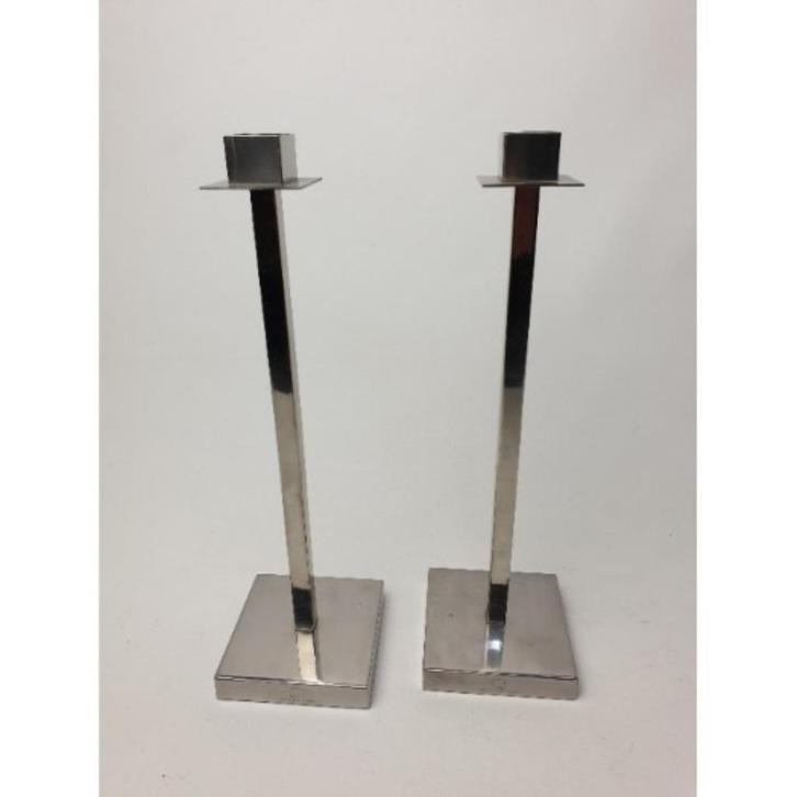 # Twee mooie en stijlvolle kandelaars door Jan des Bouvrie, Huis en Inrichting, Woonaccessoires | Kandelaars en Kaarsen, Gebruikt