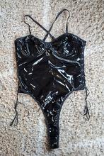 Pu lak body maat L ( nieuw), Kleding | Dames, Verzenden, Zwart, Body of Korset