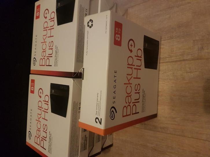 10x Seagate Backup Plus 8TB met usb hub, Computers en Software, Harde schijven, Zo goed als nieuw, Desktop, Extern, HDD, USB, Ophalen