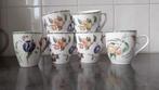 Janneke Brinkman. 5 bekers. 4 Fruit & flowers. 1 mok., Ophalen of Verzenden, Zo goed als nieuw, Overige stijlen, Kop(pen) en/of Schotel(s)
