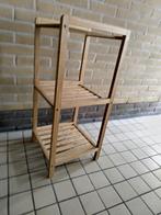 Houten Badkamerrek met 3 Planken, Huis en Inrichting, Kasten | Stellingkasten, Ophalen, Zo goed als nieuw