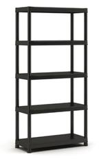 Sencys Stellingkast, 182x90x40cm, zwart kunststof NIEUW, Ophalen, Nieuw