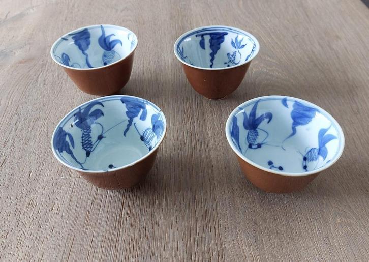 *Antieke Capucijner kopjes 19e eeuw, Antiek en Kunst, Antiek | Keramiek en Aardewerk, Ophalen of Verzenden